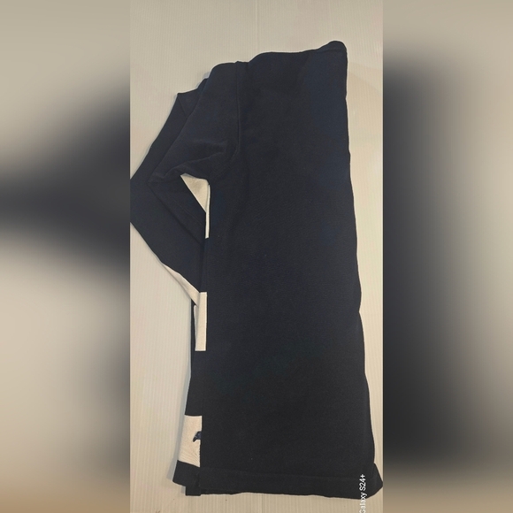 Faconnable Men's Crewneck Sweater - Navy and Cream Stripes B3 - Picture 5 of 5